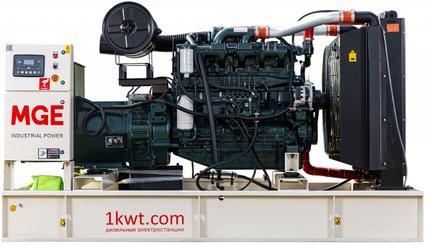 P160DN дизельный генератор MGE 160 кВт Открытая на двигателе Doosan / P086TI